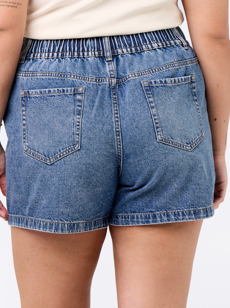 Denim short met zakken Blauw - Kiabi