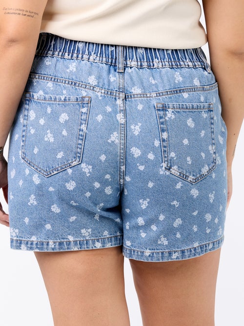 Denim short met zakken - Kiabi