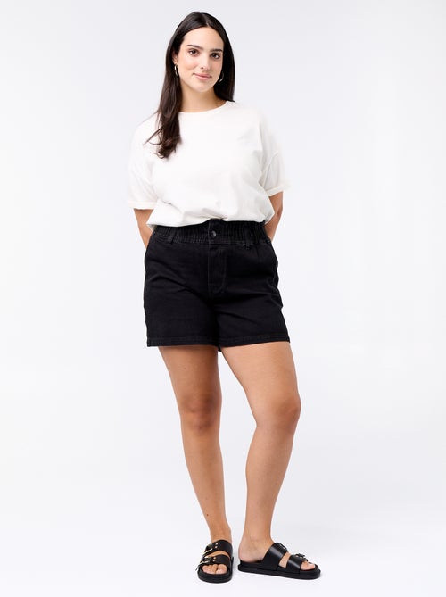 Denim short met zakken - Kiabi