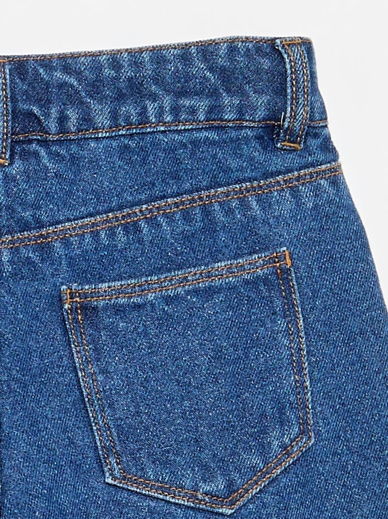 Denim short 'Stitch' Blauw - Kiabi