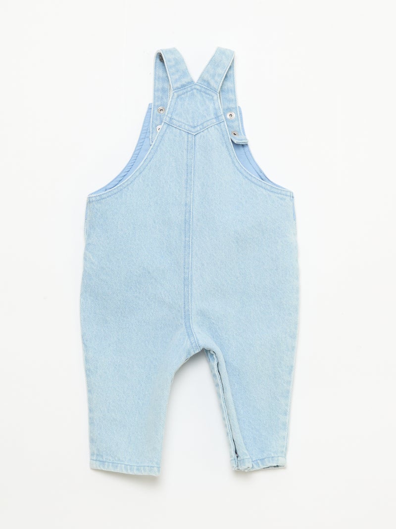 Denim tuinbroek met print 'Disney' Blauw - Kiabi