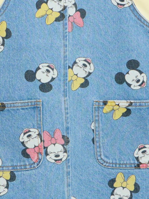 Denim tuinbroek met ruches - Kiabi