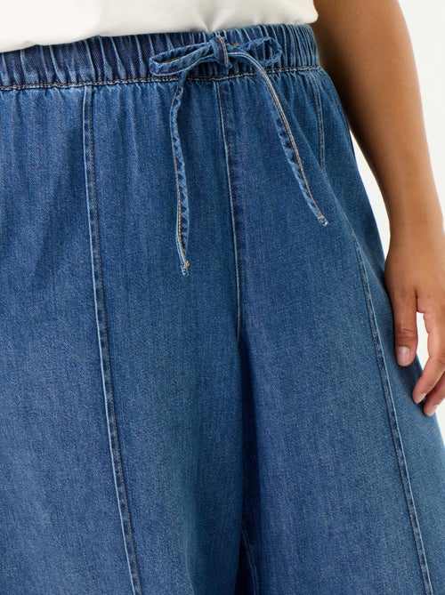 Denim wide leg broek - Kiabi