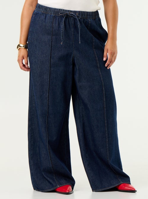 Denim wide leg broek - Kiabi