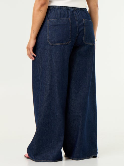 Denim wide leg broek - Kiabi