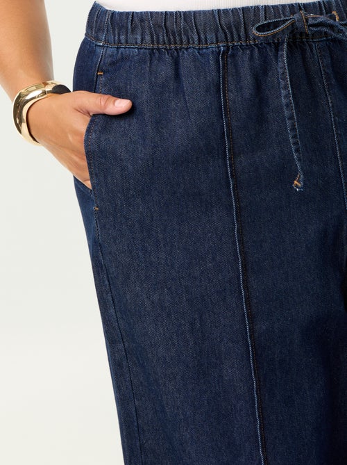 Denim wide leg broek - Kiabi