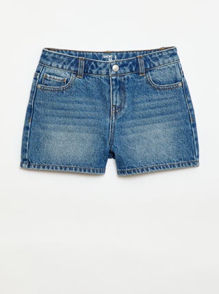 Denimshort met hoge taille
