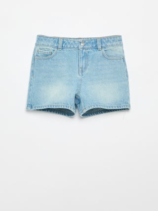 Denimshort met hoge taille