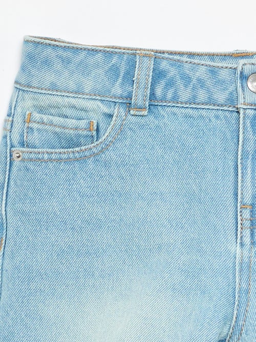 Denimshort met hoge taille - Kiabi