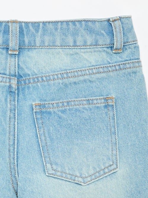 Denimshort met hoge taille - Kiabi