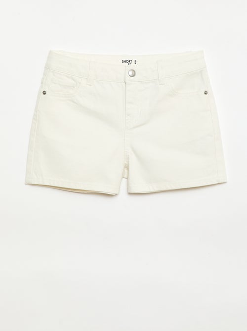 Denimshort met hoge taille - Kiabi
