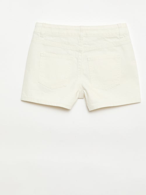 Denimshort met hoge taille - Kiabi