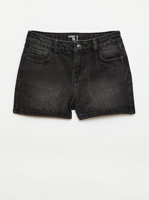 Denimshort met hoge taille - Kiabi