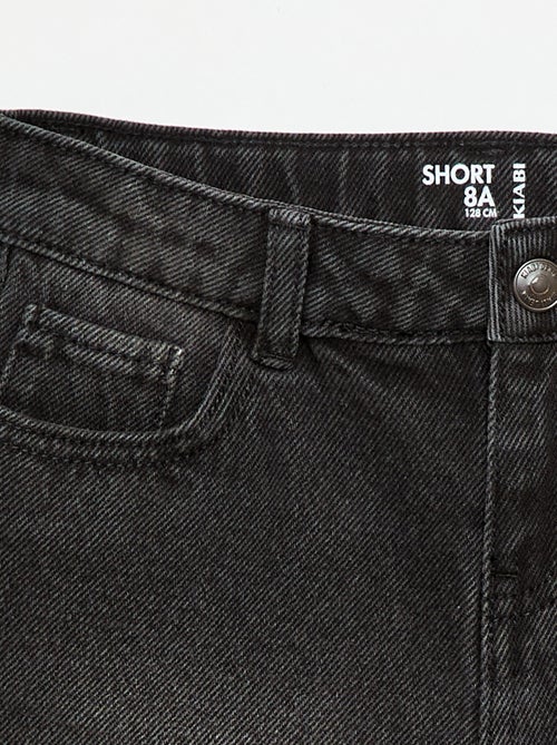 Denimshort met hoge taille - Kiabi