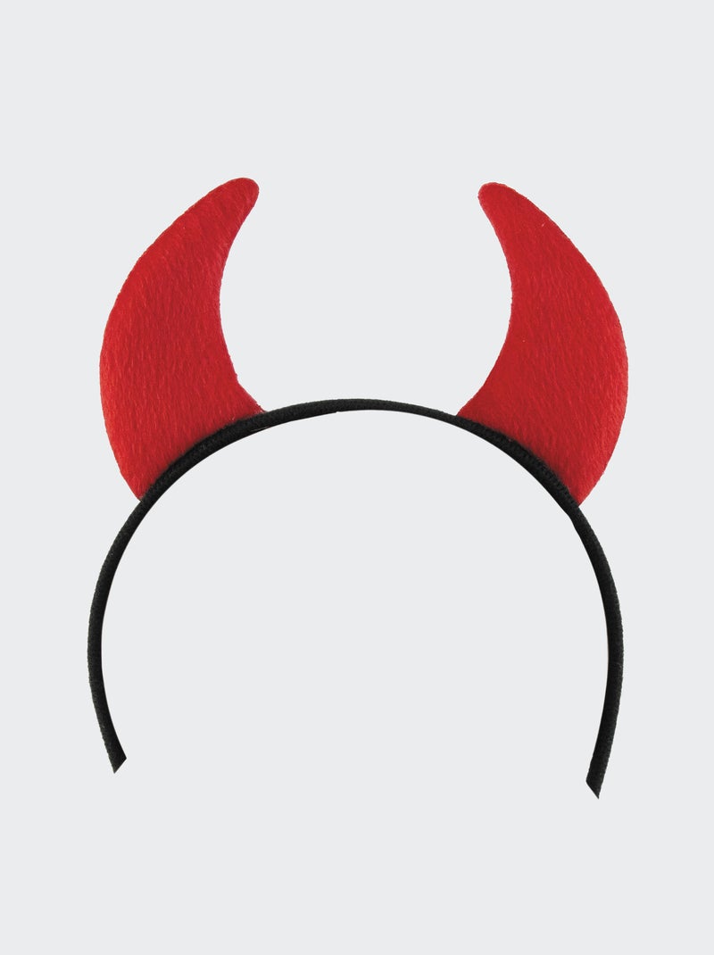 Diadeem met duivelshoorntjes ROOD - Kiabi