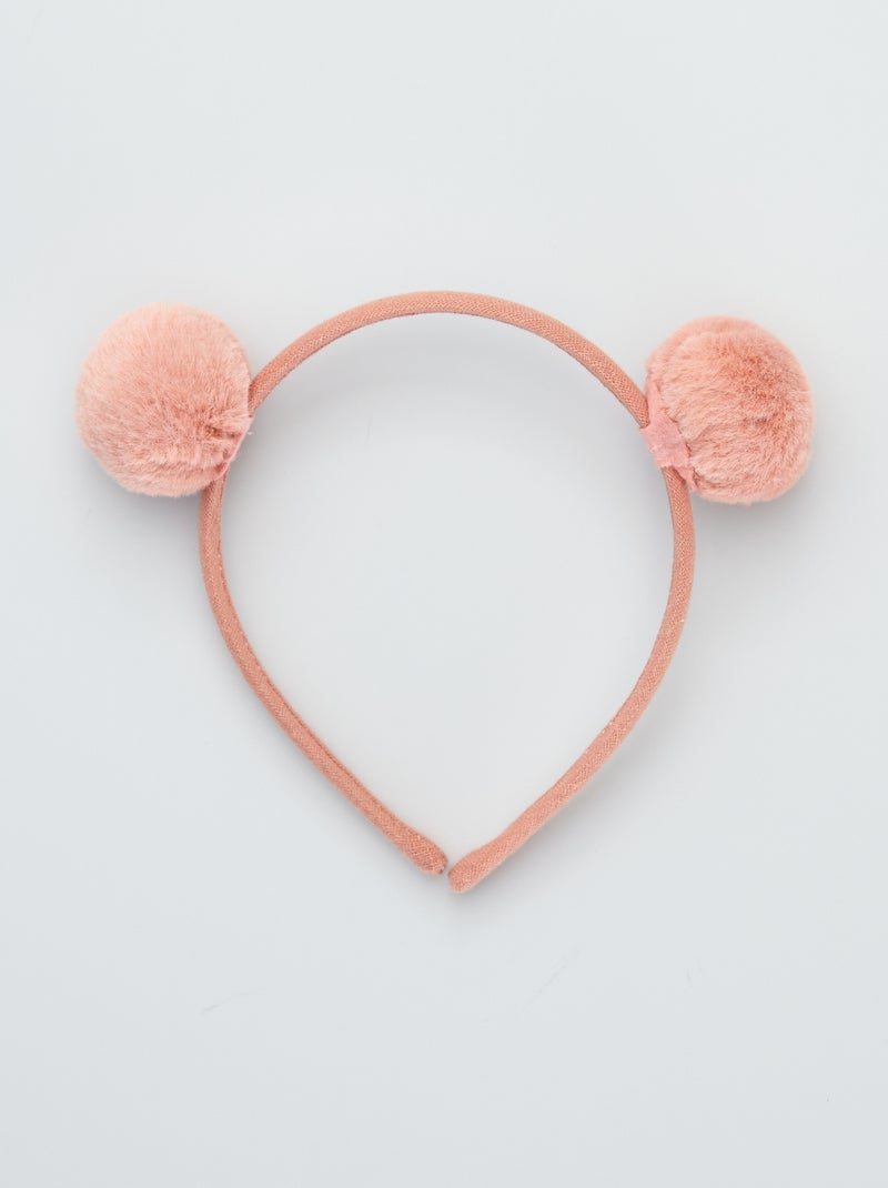 Diadeem met pompon ROSE - Kiabi