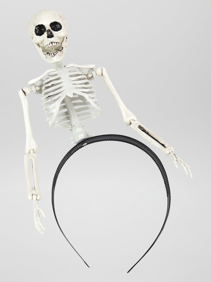 Diadeem met skelet ZWART - Kiabi