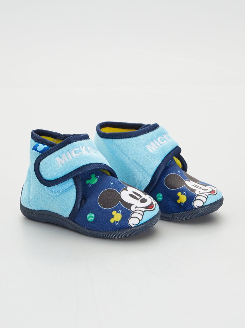 Dichte pantoffels 'Mickey' BLAUW - Kiabi