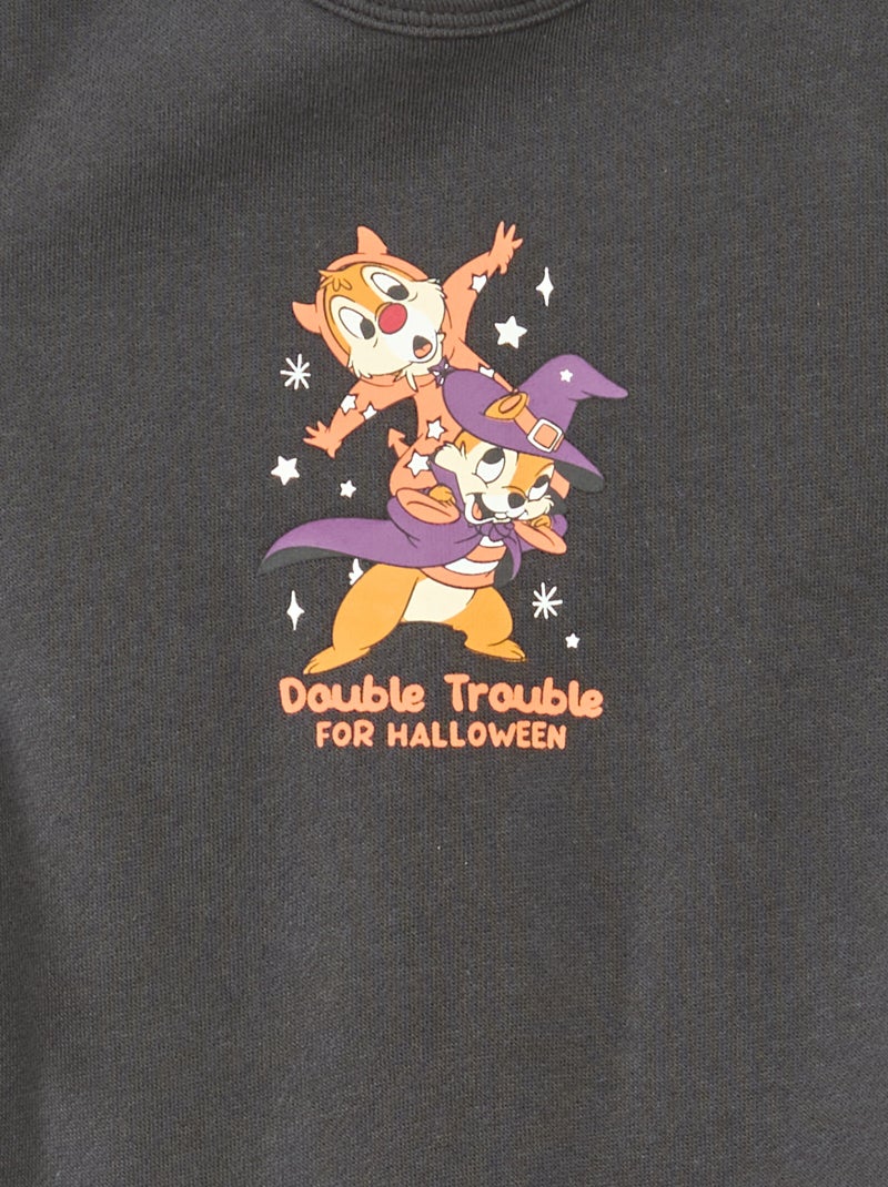 Dik Disney-slaappakje met Knabbel & Babbel Halloween-print Zwart - Kiabi