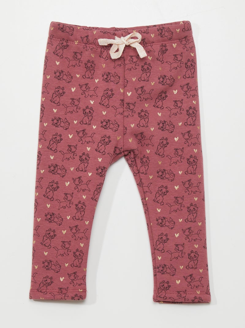 Dikke Disney-legging met Marie-print PAARS - Kiabi