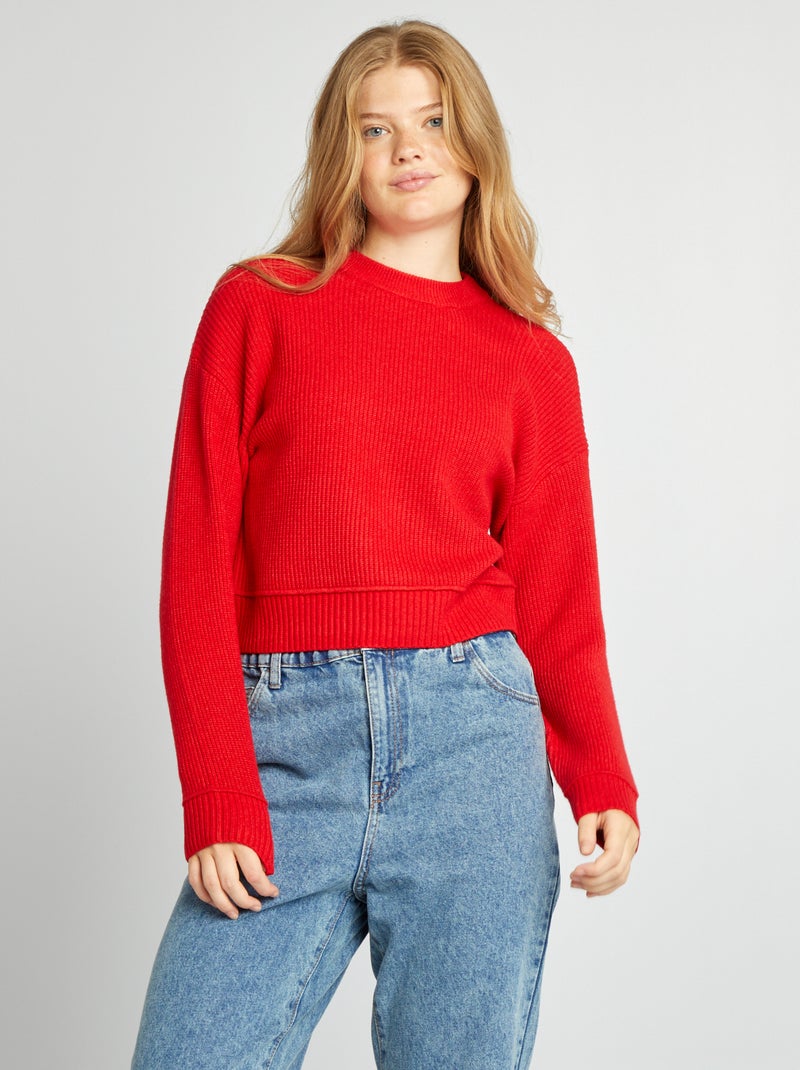Dikke trui ROOD - Kiabi