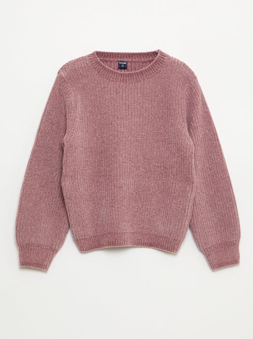 Dikke trui van chenilletricot - Kiabi