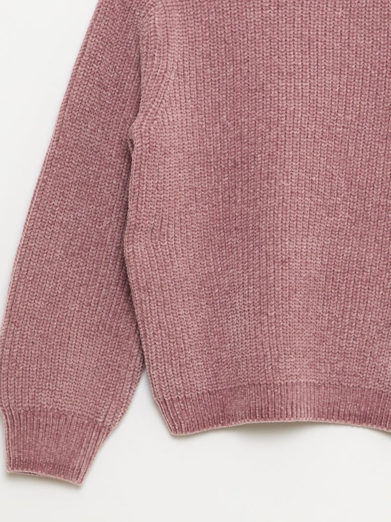 Dikke trui van chenilletricot Rose - Kiabi