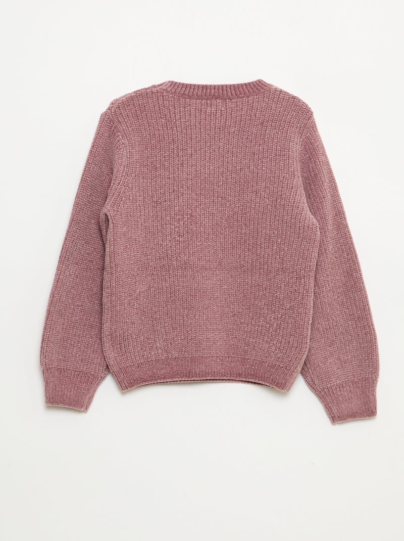 Dikke trui van chenilletricot Rose - Kiabi