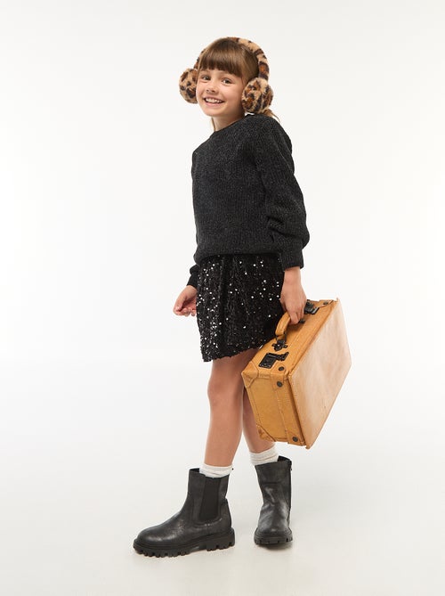 Dikke trui van chenilletricot - Kiabi