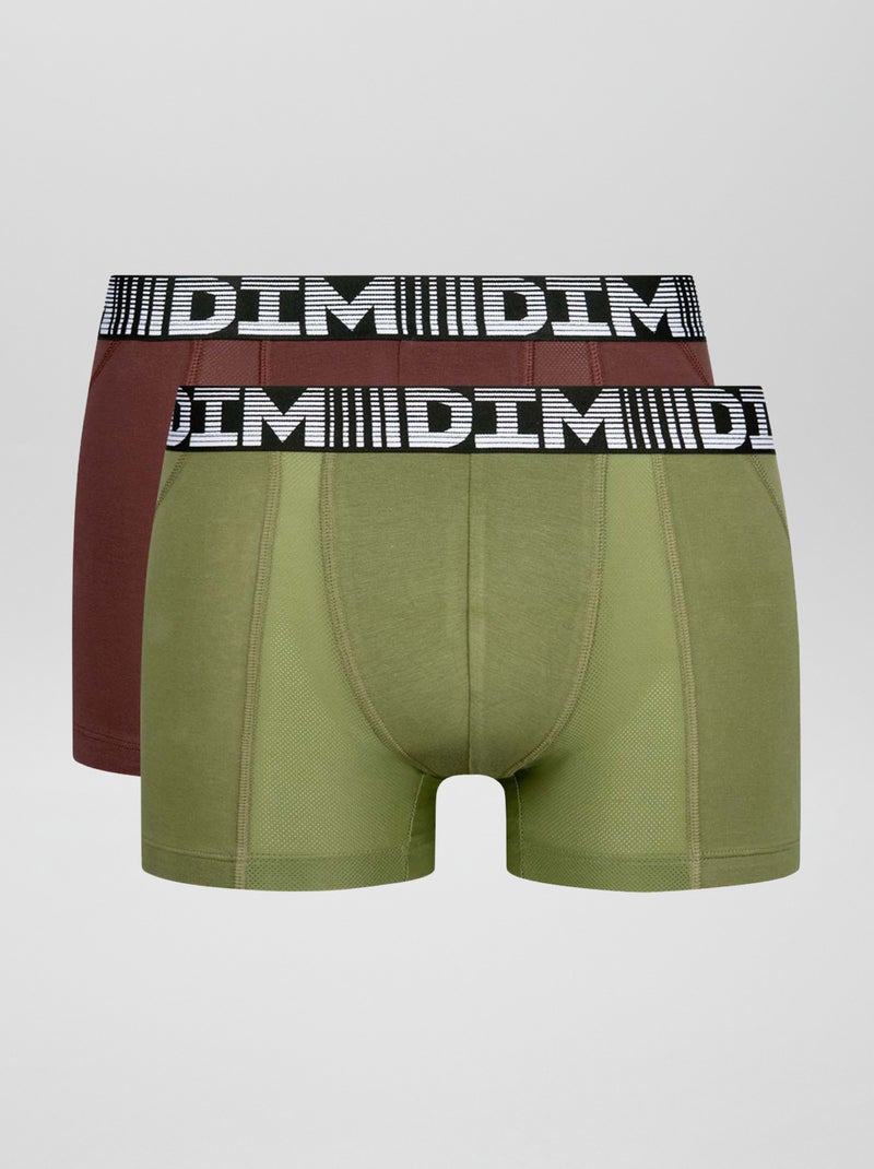 DIM - Setje met 2 boxershorts BRUIN - Kiabi