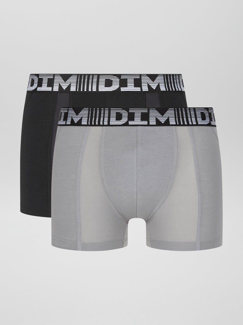 DIM - Setje met 2 boxershorts ZWART - Kiabi