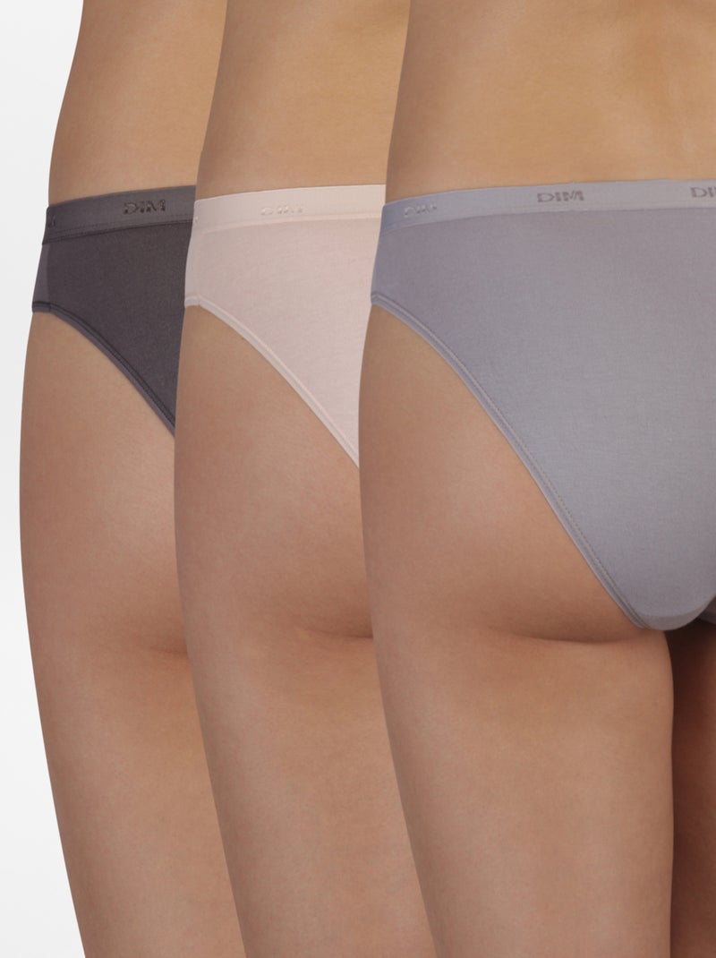 'DIM' - Setje met 3 slips BRUIN - Kiabi