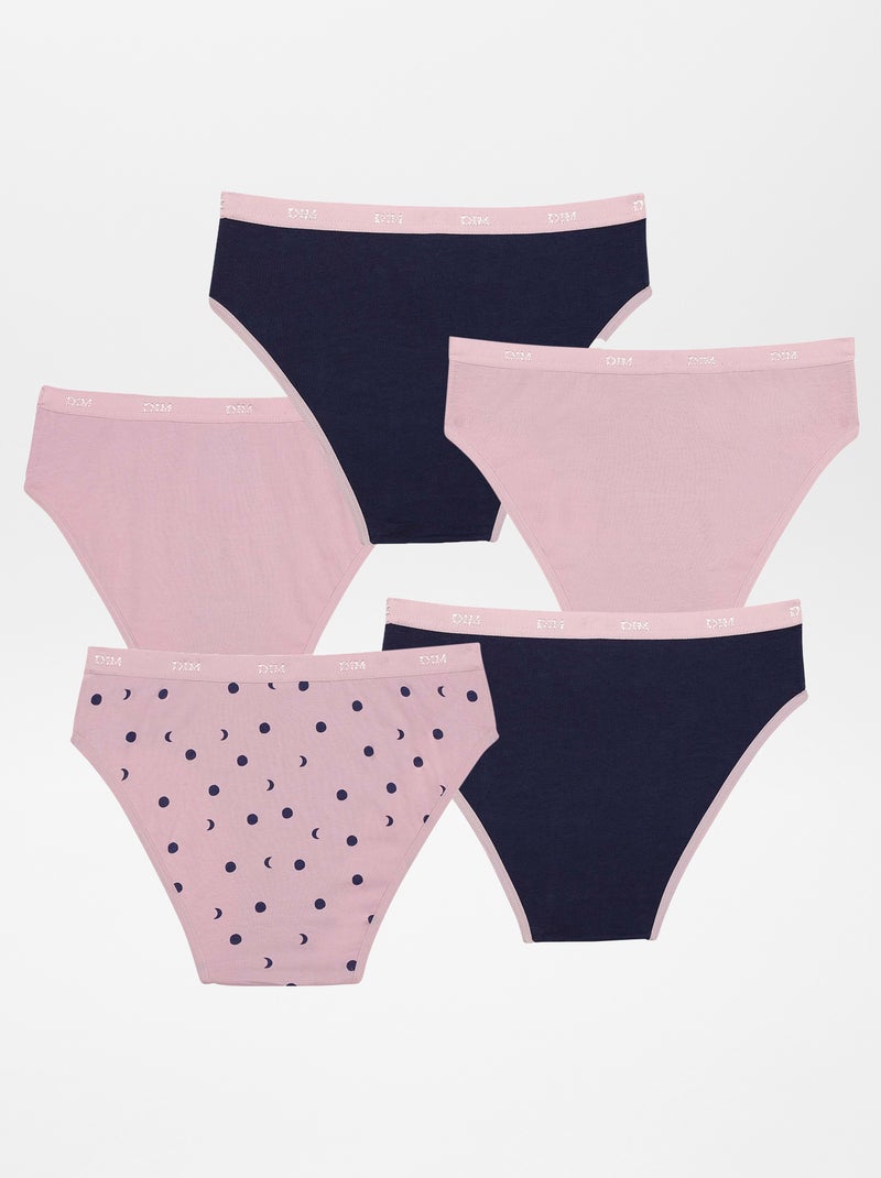 'DIM' - Setje met 5 slips ROSE - Kiabi