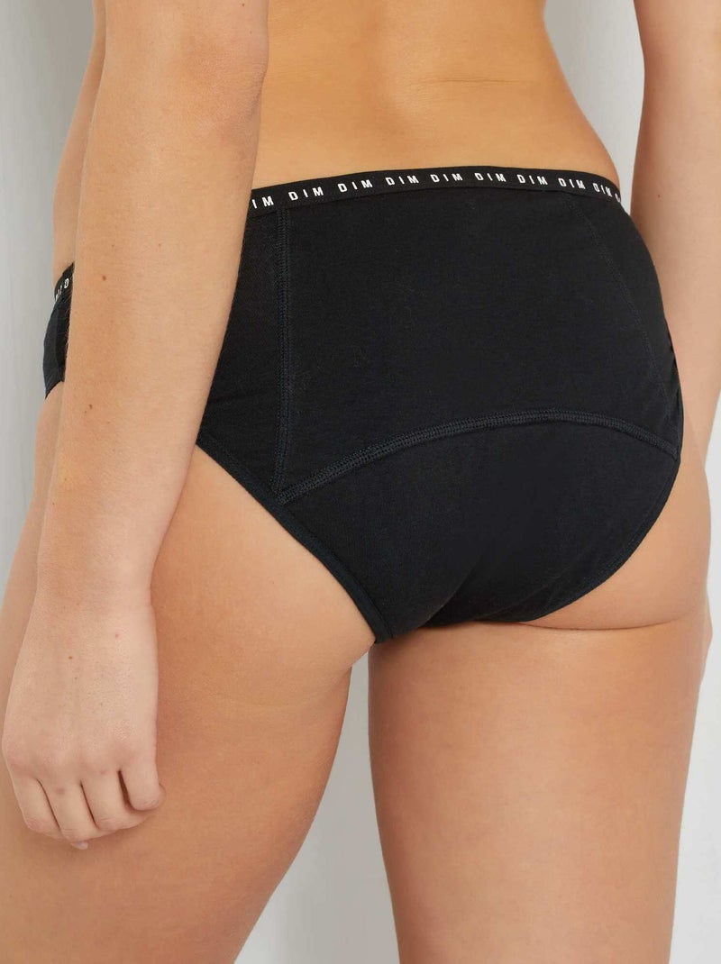 DIM Protect menstruatieslip voor hevig bloedverlies zwart - Kiabi