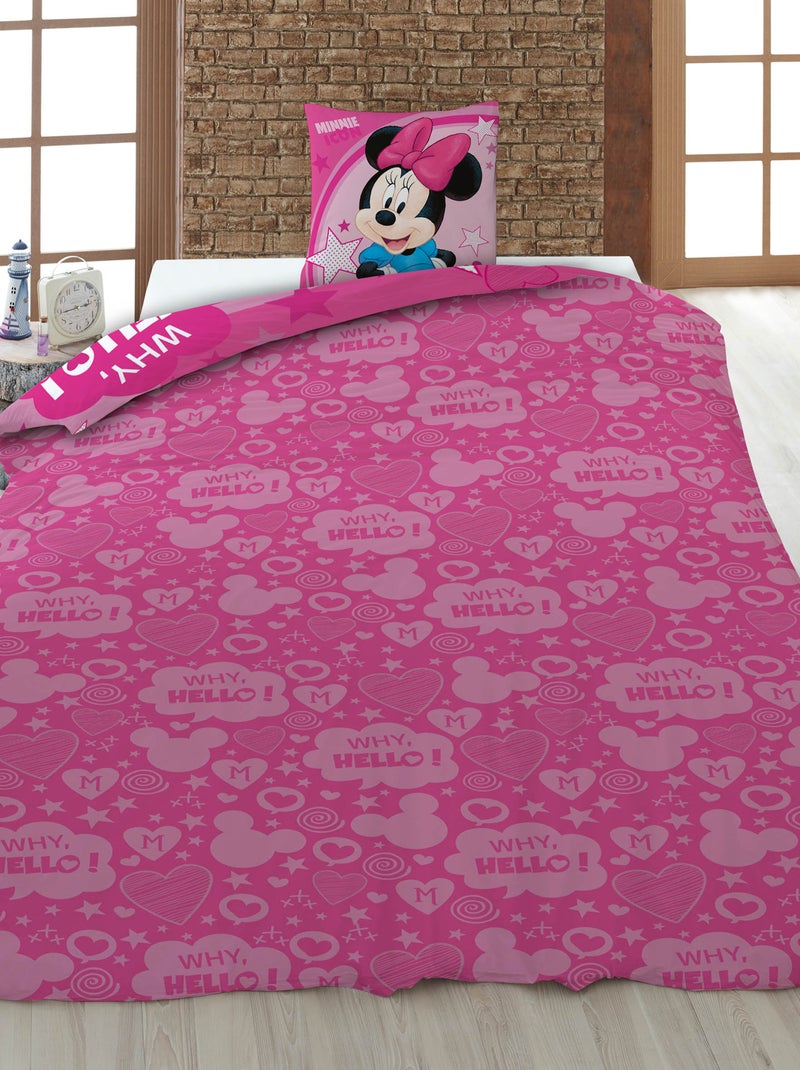 Disney 1-persoons dekbedovertrekset - 2-delig: 1 dekbedovertrek + 1 kussensloop Rose - Kiabi