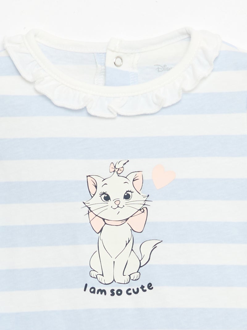 Disney 2-delige set - T-shirt + korte jumpsuit Blauw - Kiabi