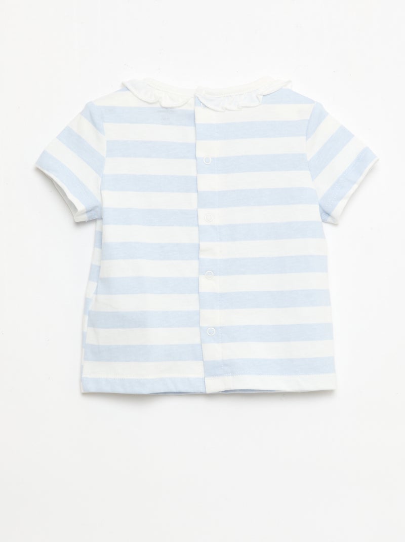 Disney 2-delige set - T-shirt + korte jumpsuit Blauw - Kiabi