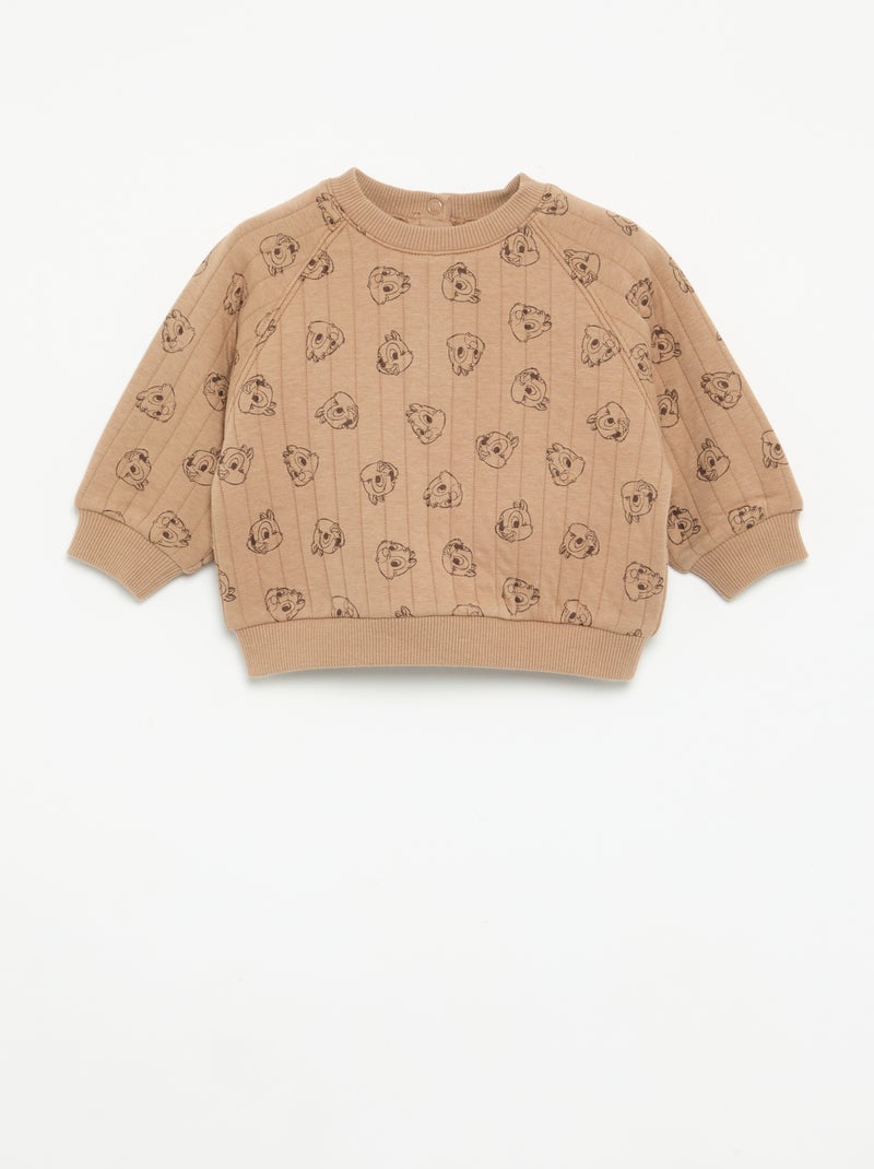 "Disney" 2-delige set: sweatshirt + broek Bruin - Kiabi