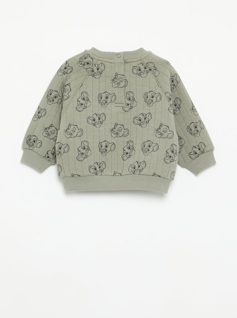 'Disney' 2-delige set: sweatshirt en broek Groen - Kiabi