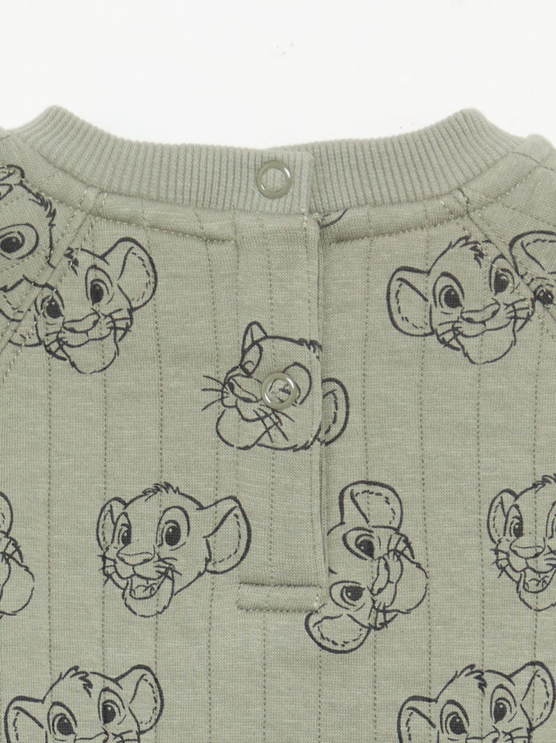 'Disney' 2-delige set: sweatshirt en broek Groen - Kiabi