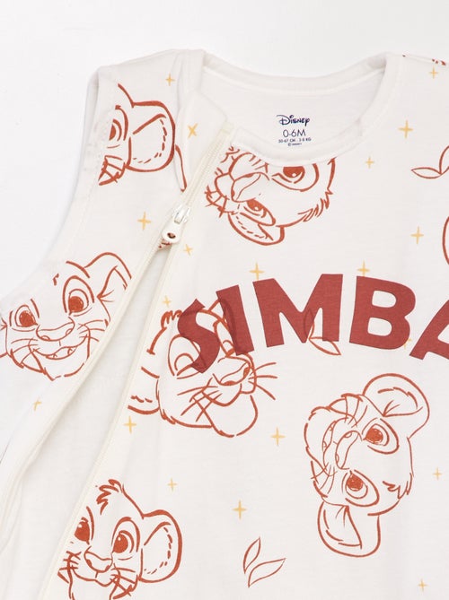 Disney-babyslaapzak met lange mouwen en Simba-print, TOG-waarde 2 - Kiabi