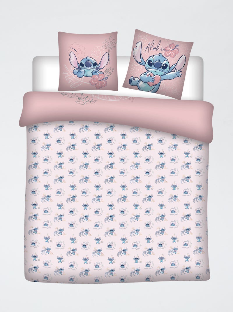 Disney beddengoedset 3-delig - 1 dekbedovertrek voor 2 personen + 2 kussenslopen Rose - Kiabi