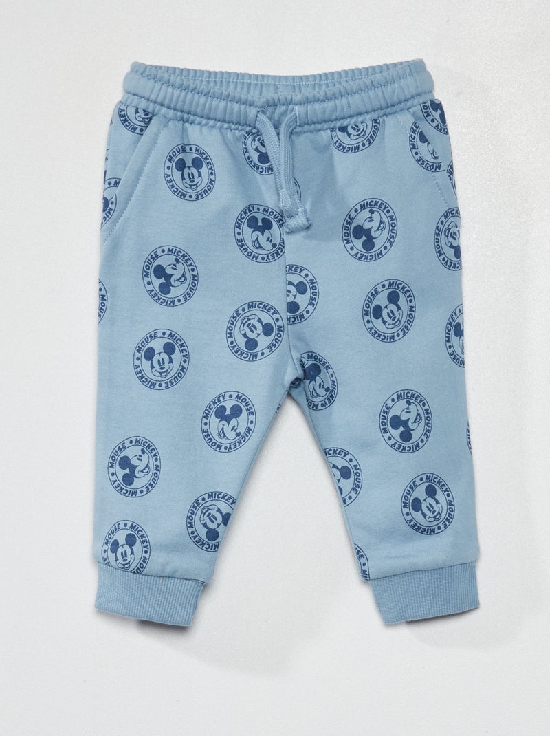 Disney-broek van joggingstof BLAUW - Kiabi