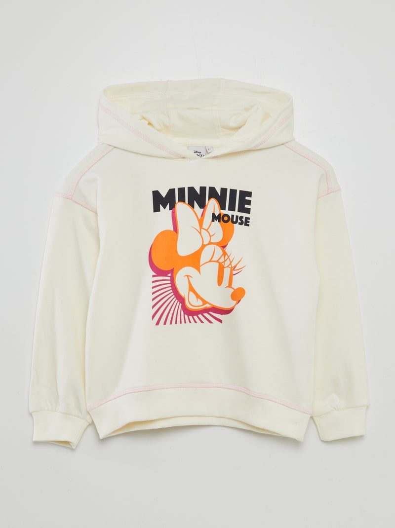 'Disney'-hoodie met 'Minnie'-print WIT - Kiabi