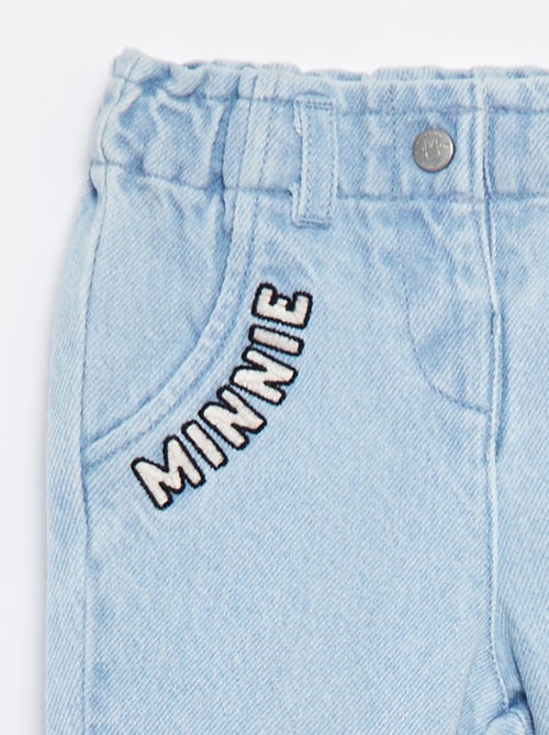Disney-jeans met paperbag-taille en omgeslagen pijpen - Kiabi