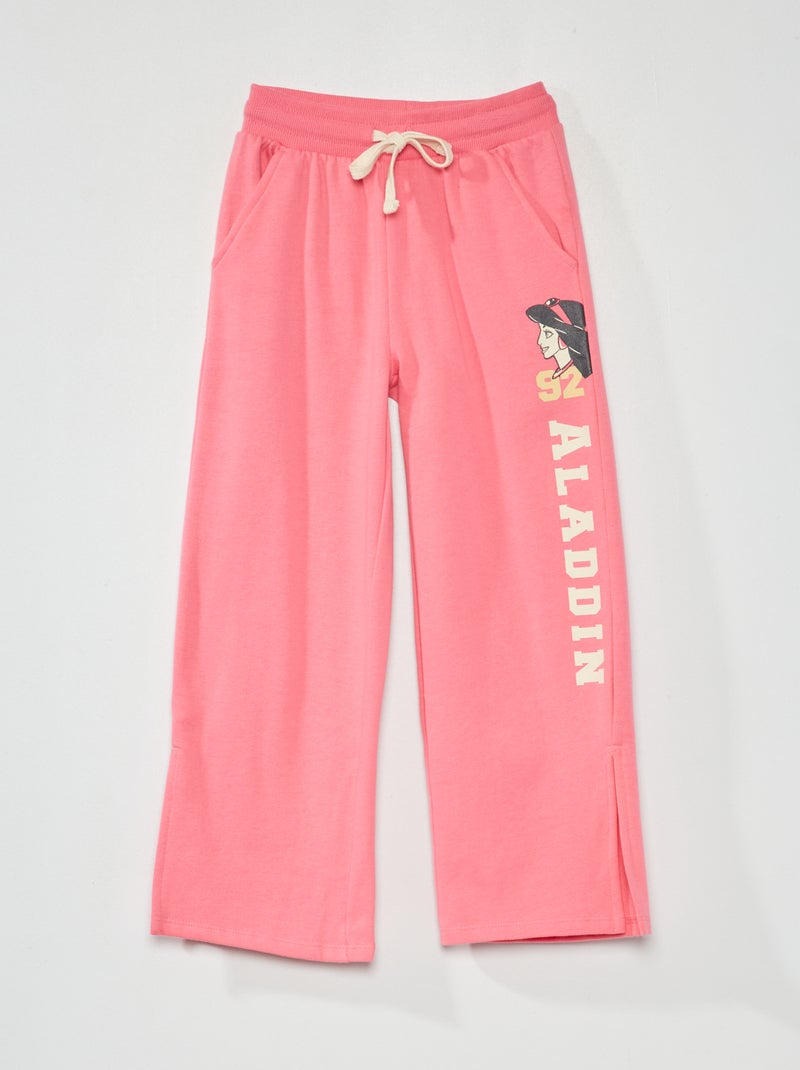 Disney-joggingbroek van sweatstof met Jasmine/Aladdin-print ROSE - Kiabi