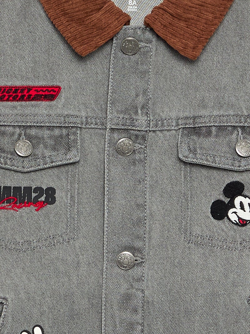 Disney Mickey denim jas met lange mouwen Grijs - Kiabi