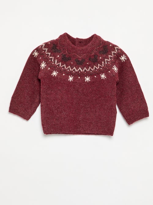 Disney Mickey trui met ronde hals 'Kerst' - Kiabi Disney Mickey trui met ronde hals 'Kerst' - Kiabi
