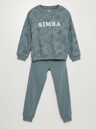 'Disney'-pyjama met 'Simba'-print - 2-delig