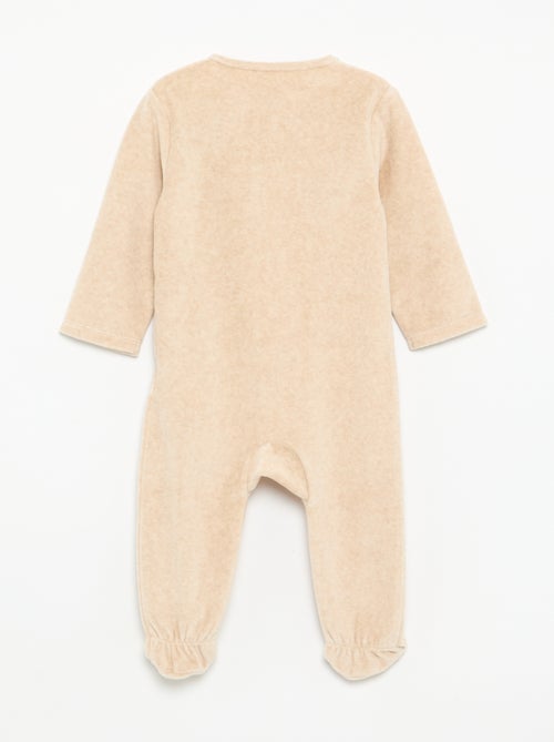 Disney pyjama van velours met lange mouwen - Kiabi